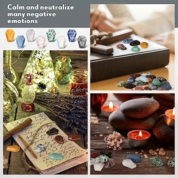 Set of 5 Random Coffin Shaped Crystals - Picture 3 of 5